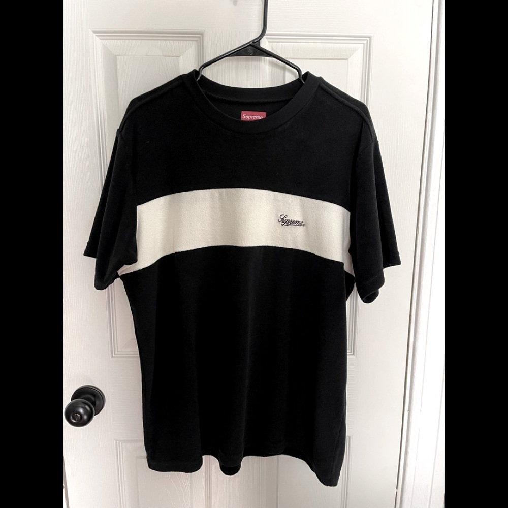 Supreme chest stripe terry top